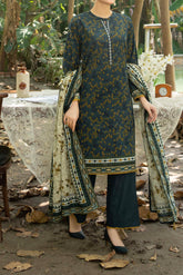 NUW3085 Digital Printed Khaddar Suit - 3 Piece